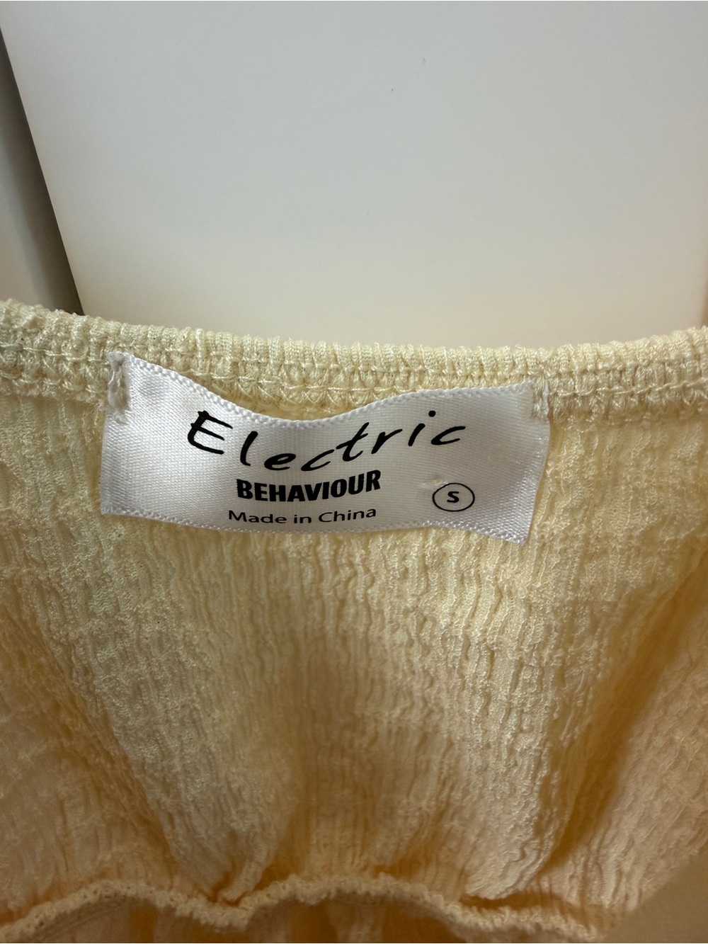 Tie-Front Yellow Babydoll Crop Top - Women - Picture 3 of 4